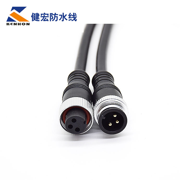 m10公母防水連接器2-12p